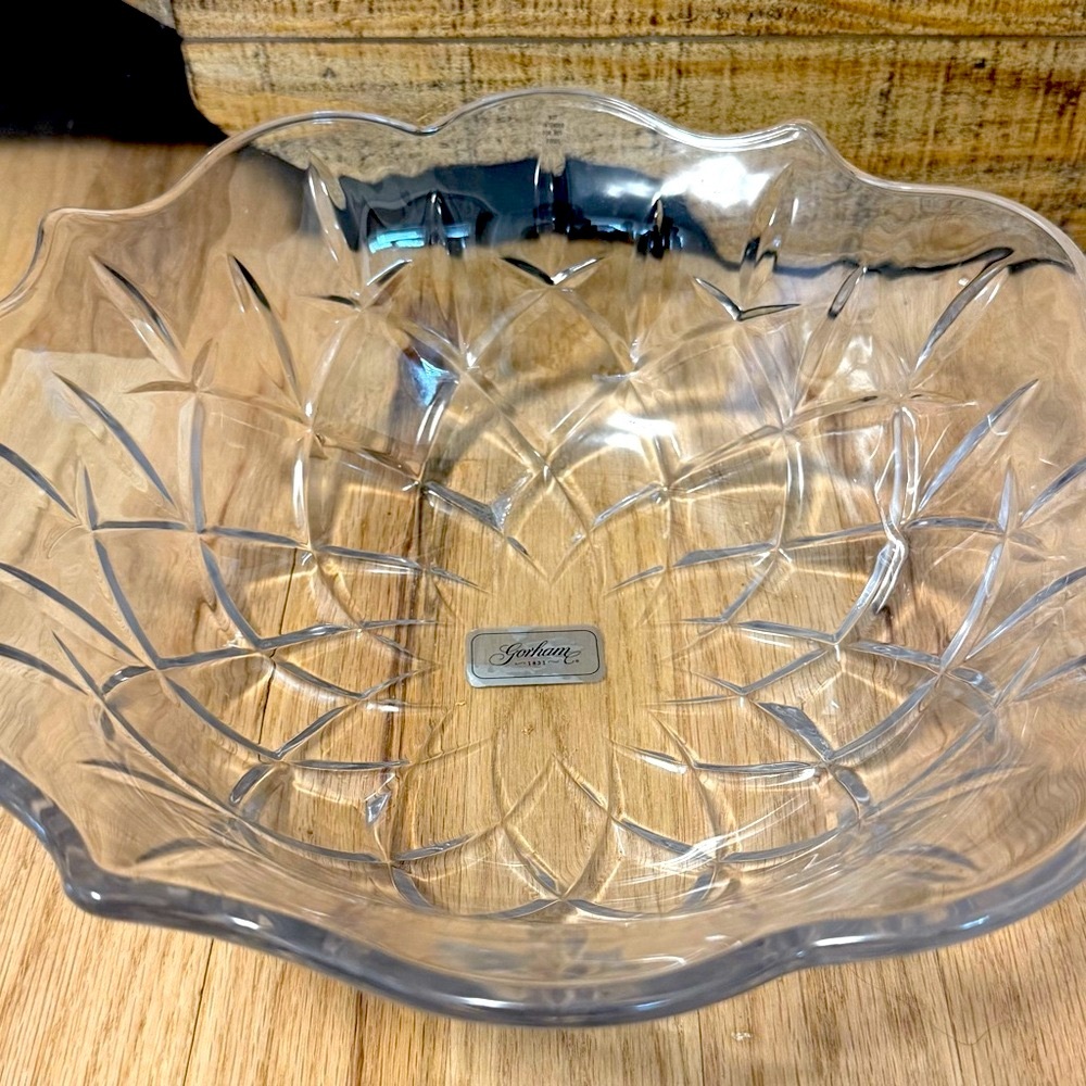 NWT Elegant, Limited Edition Gorham 1831 Heavy Cut Crystal Centerpiece Bowl